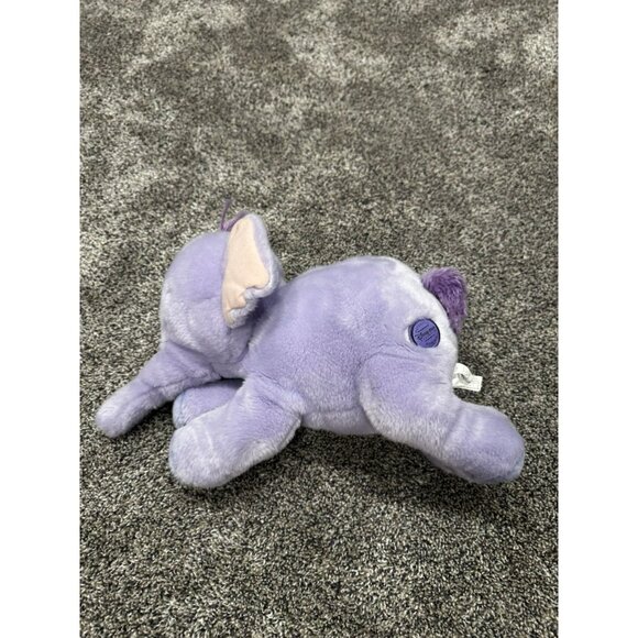 Disney Puffalump Elephant Purple Plush Disney Store 12” Authentic - Picture 3 of 4